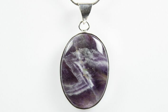 Chevron Amethyst Pendant (Necklace) #346348